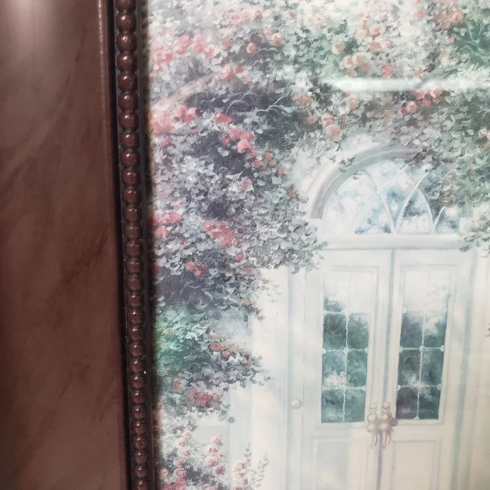 Liberty hall, Thomas Kinkade, Alcott Hill, wooden, picture wall hanging.   108
